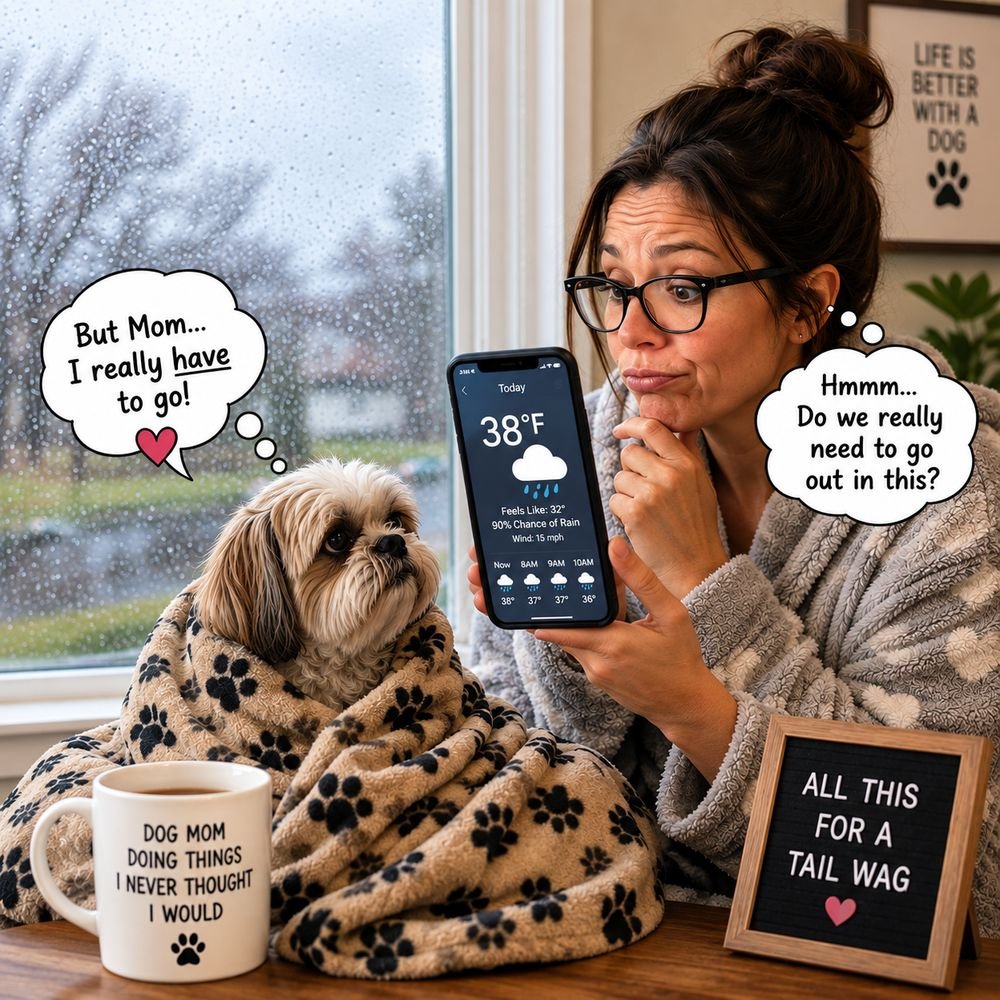 checking-weather-for-dog