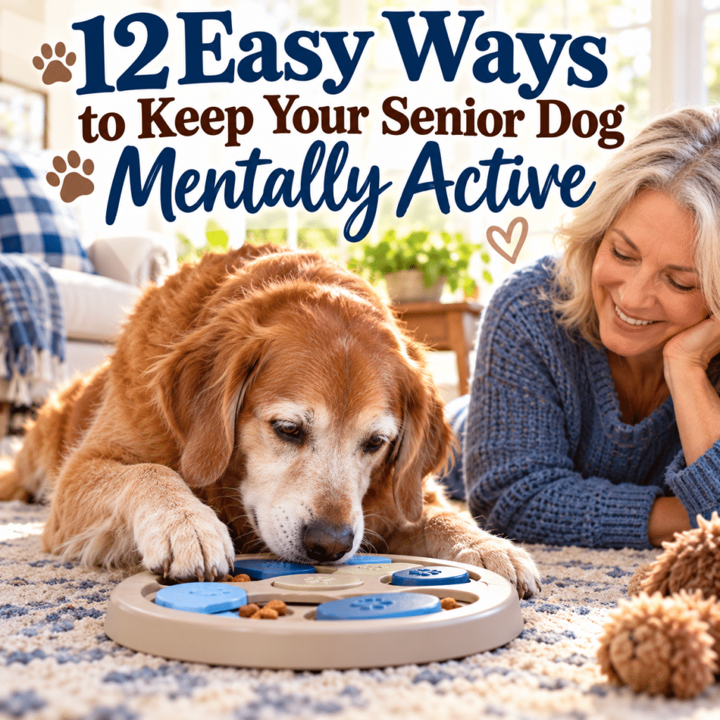 12 Easy Ways to Keep Your Senior Dog Mentally Active