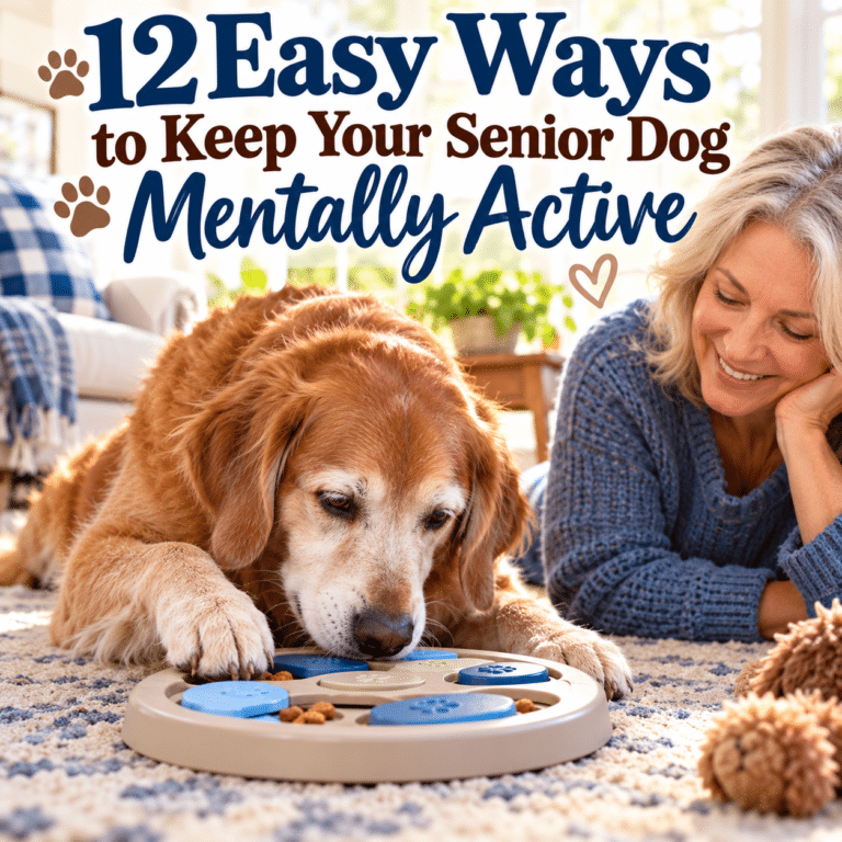 12 Easy Ways to Keep Your Senior Dog Mentally Active