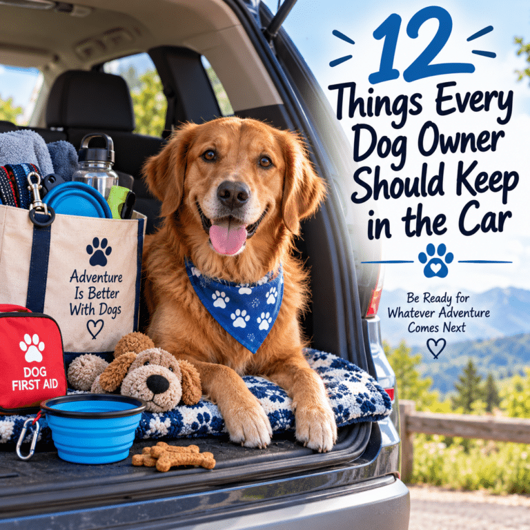 12 Things Every Dog Owner Should Keep in the Car