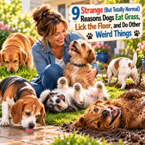 9 Strange Reasons Dogs Eat Grass, Lick the Floor, and Do Other Weird Things