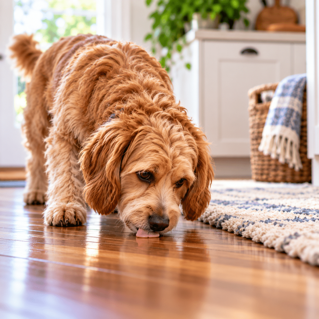 Licking the Floor or Carpet
