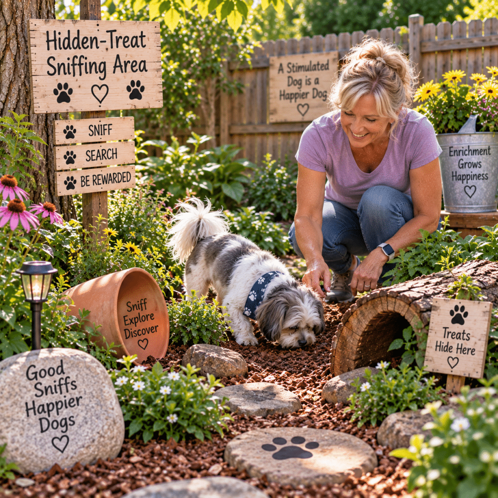 Make a Hidden-Treat Sniffing Area