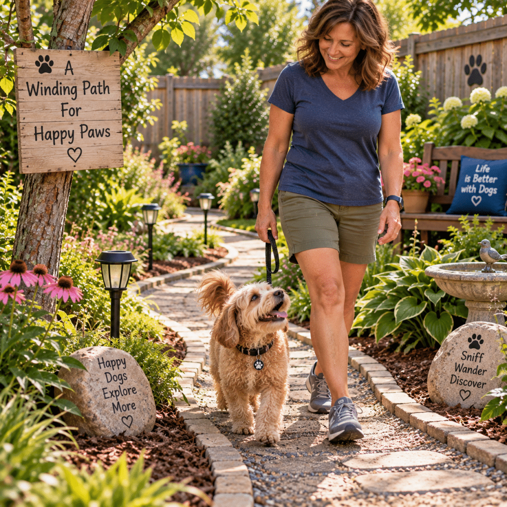 Make a Winding Backyard Path