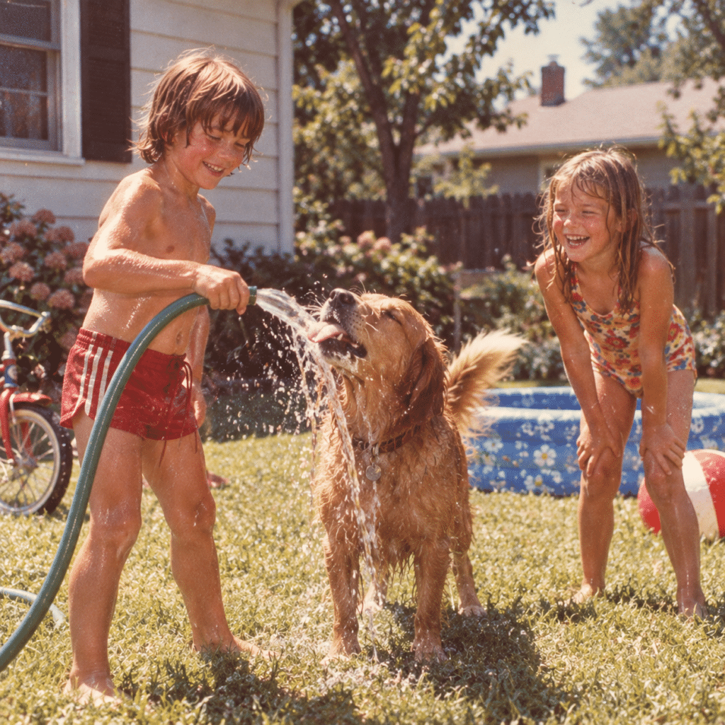 Our Dogs Drank From the Garden Hose