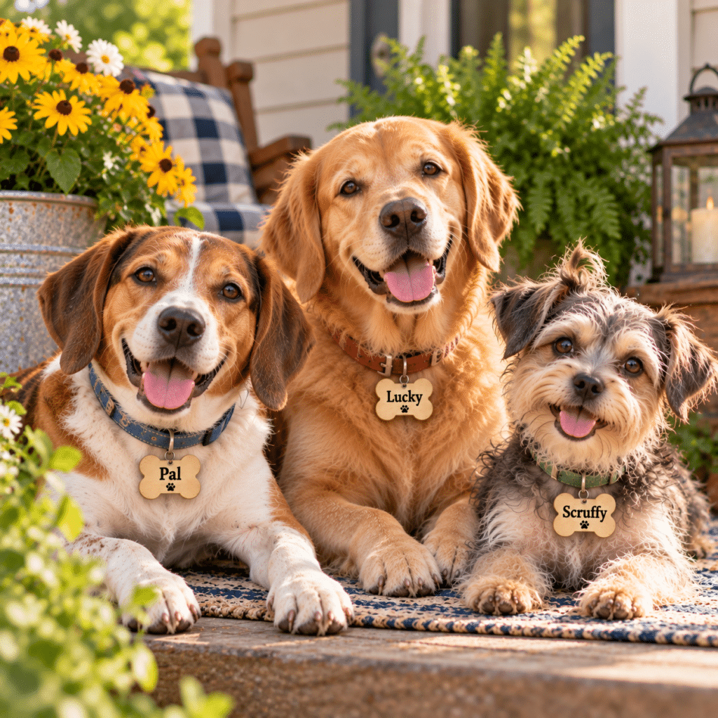 Pal, Lucky and Scruffy