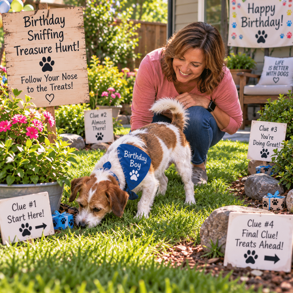 Set Up a Birthday Sniffing Treasure Hunt
