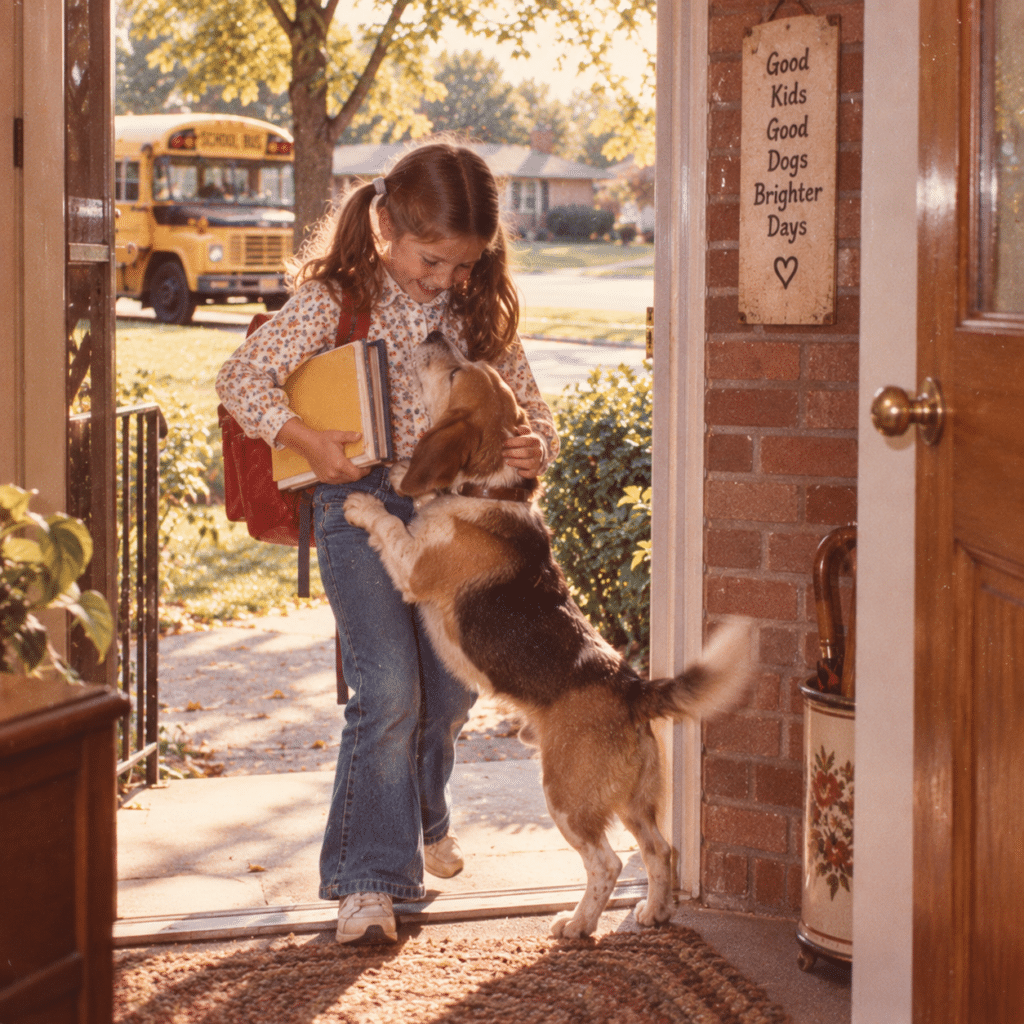 The Dog Waited for Us to Come Home From School
