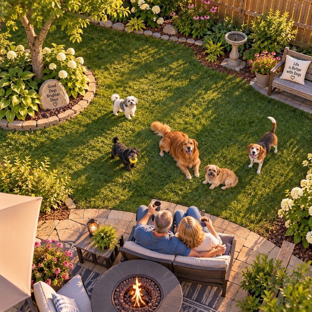 A Dog-Friendly Backyard Doesn't Have to Be Fancy