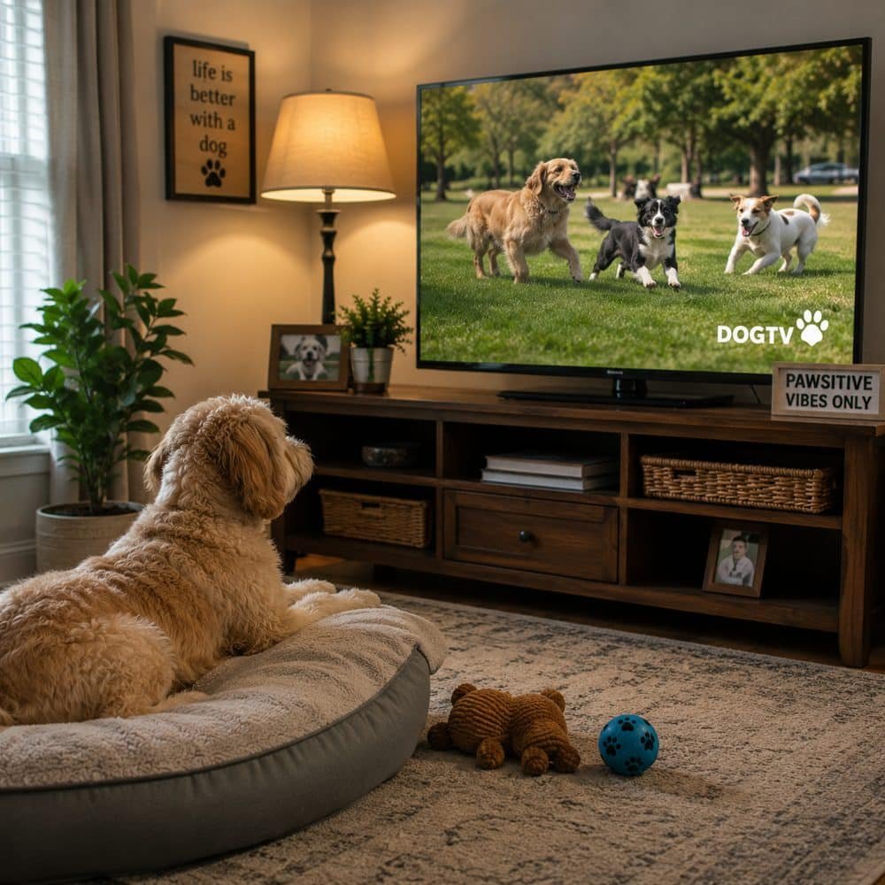 We're Not Leaving the TV on for the Dog