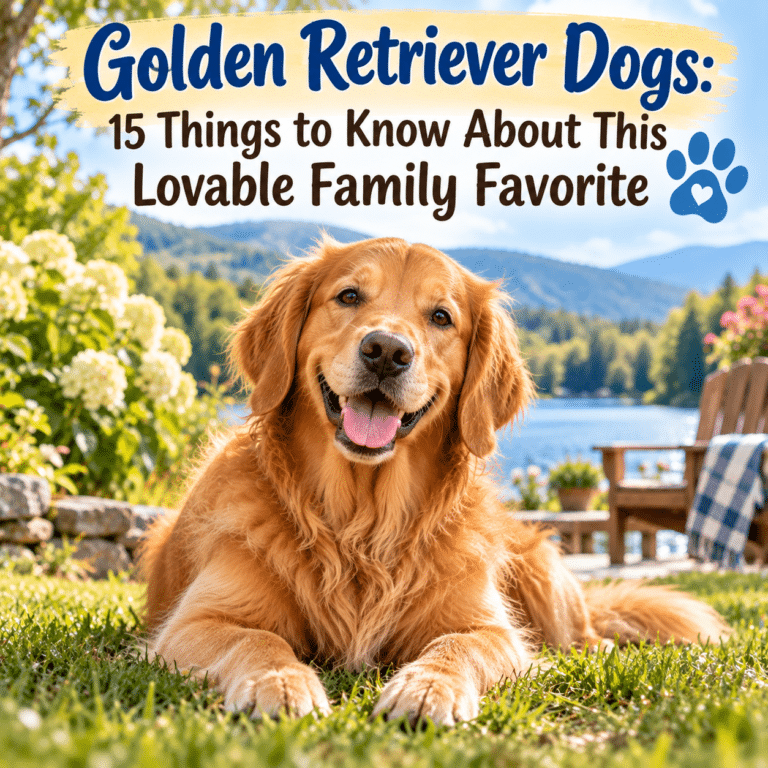 Golden Retriever Dogs: 15 Things to Know About This Lovable Family Favorite