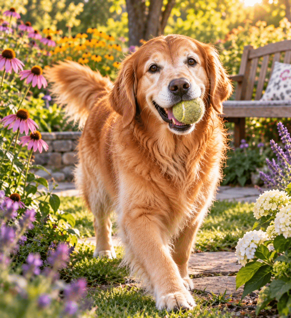 Golden Retrievers Often Stay Playful as They Grow Older