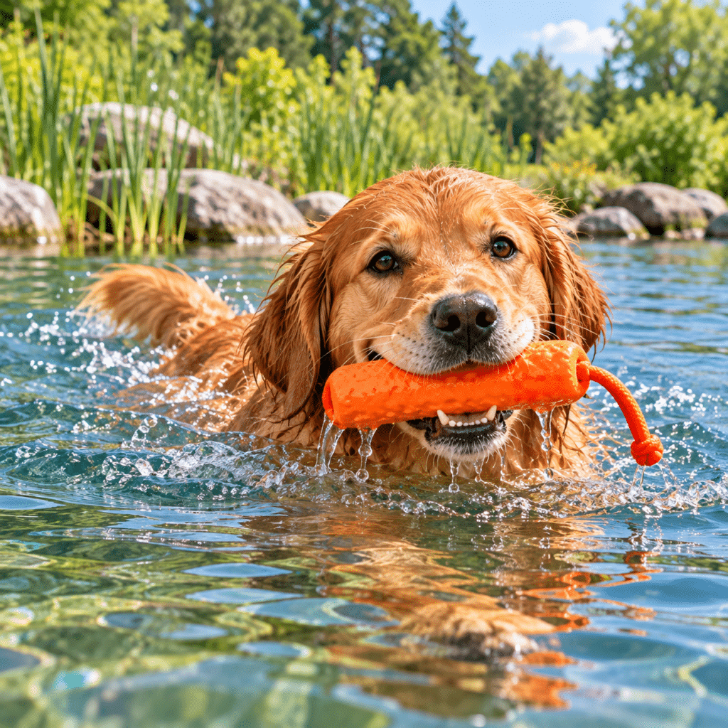 Many Golden Retrievers Absolutely Love Water